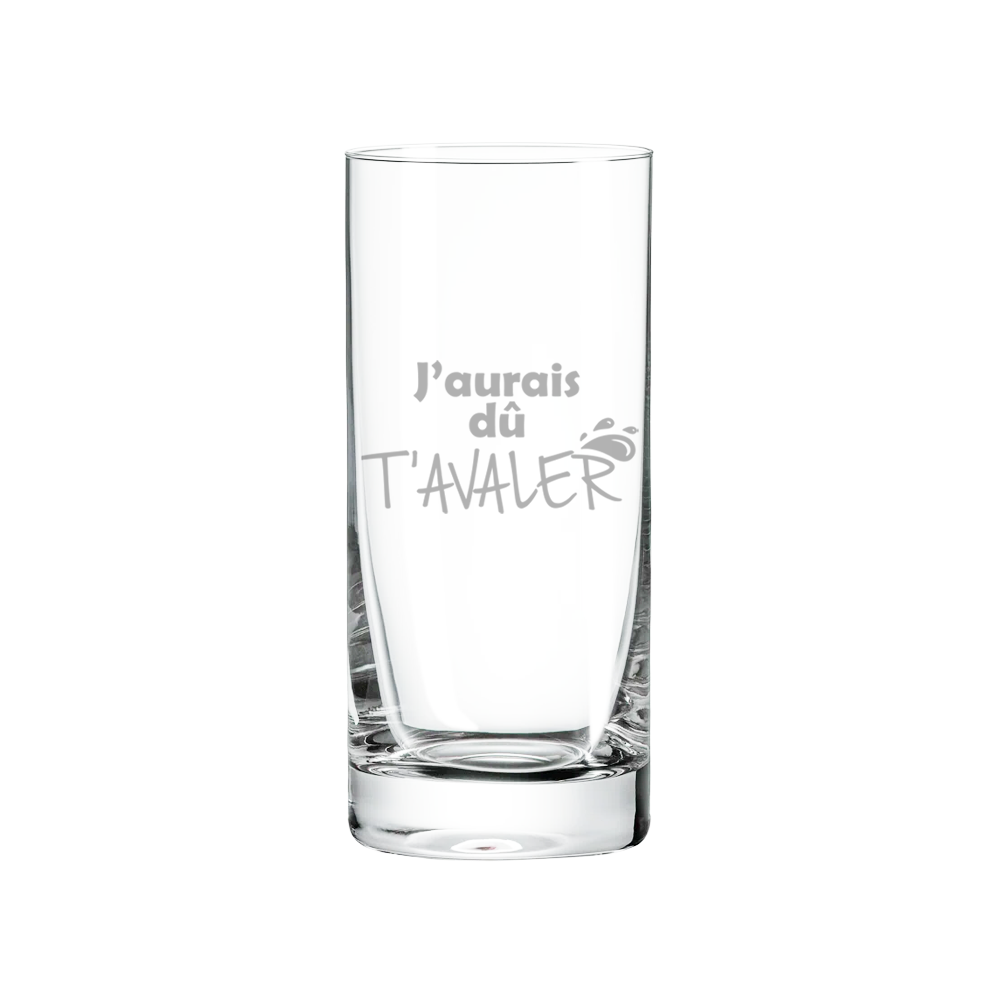 Verre gravé - J'aurais dû t'avaler