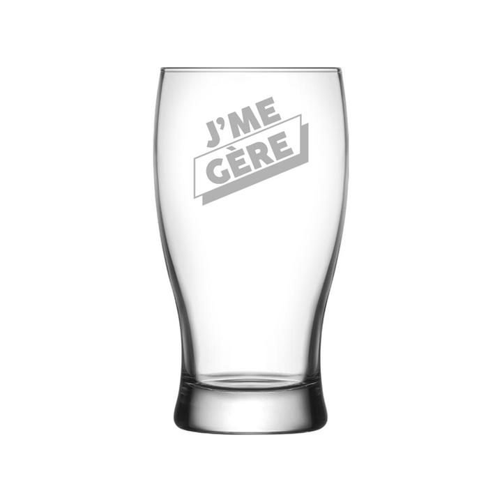 Verre gravé - J'me gère