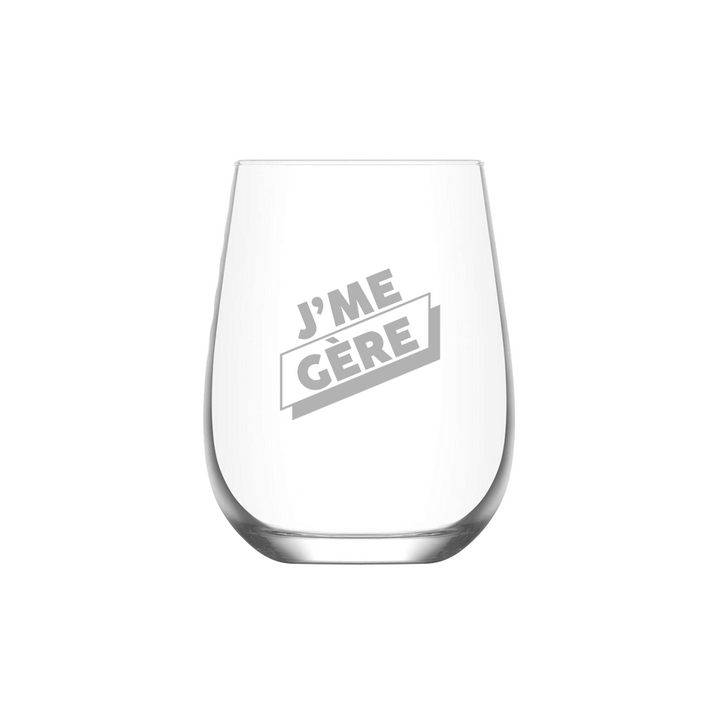 Verre gravé - J'me gère