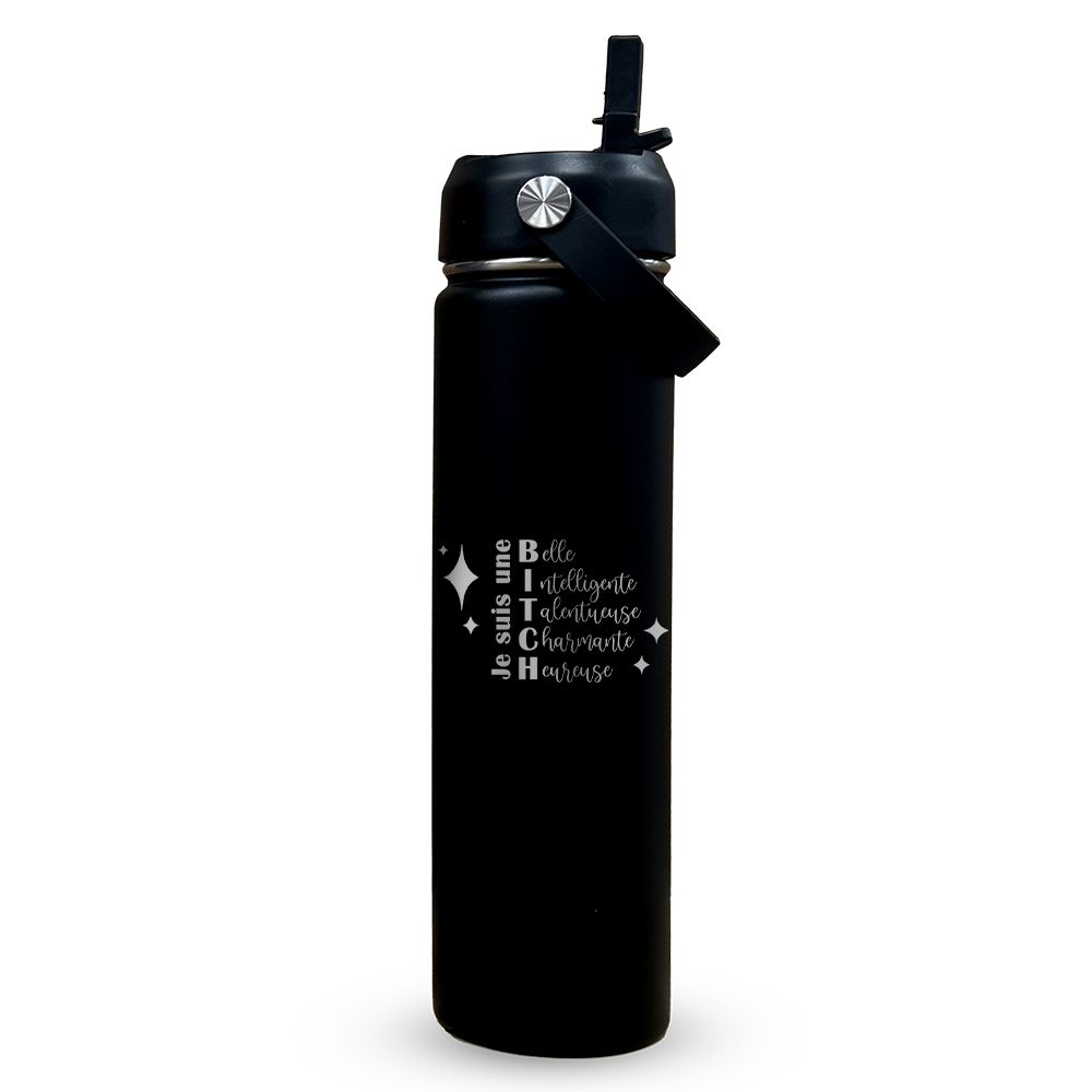 Verre gravé - Je suis une BITCH