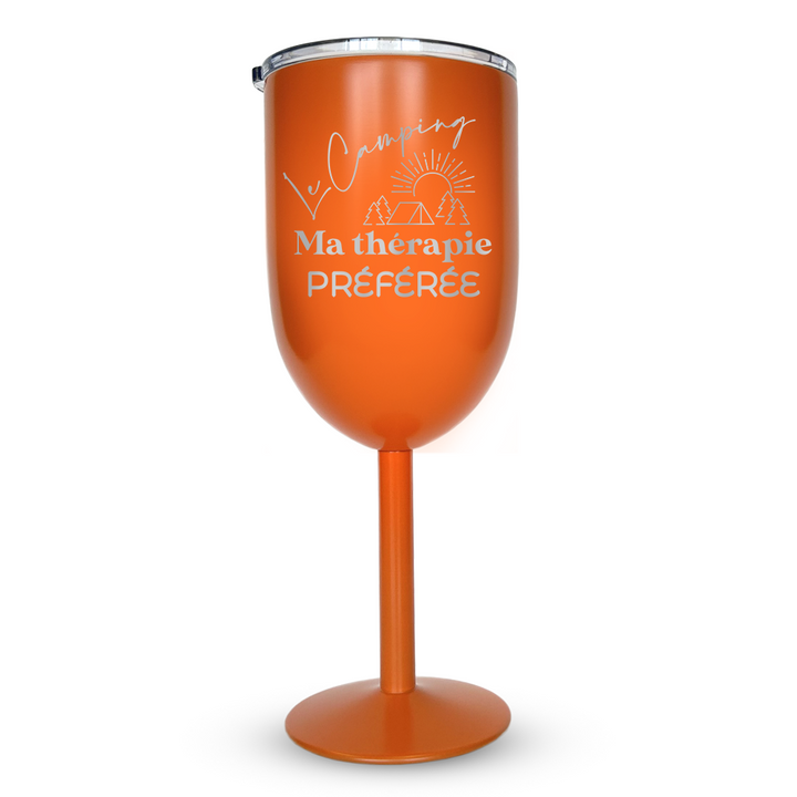 Verre Gravé - Le camping, ma thérapie préférée