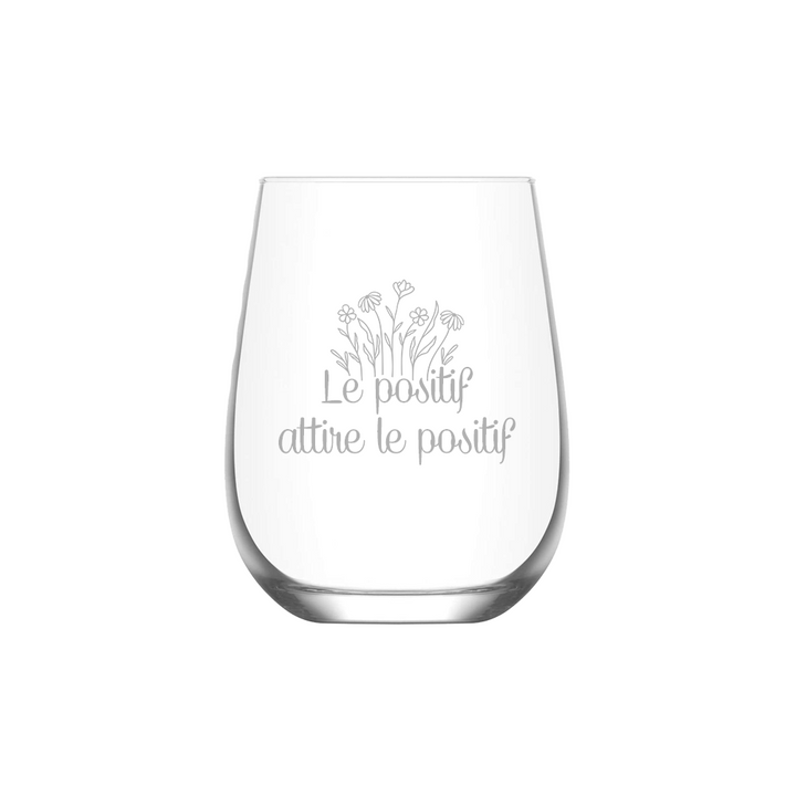 Verre gravé - Le positif attire le positif