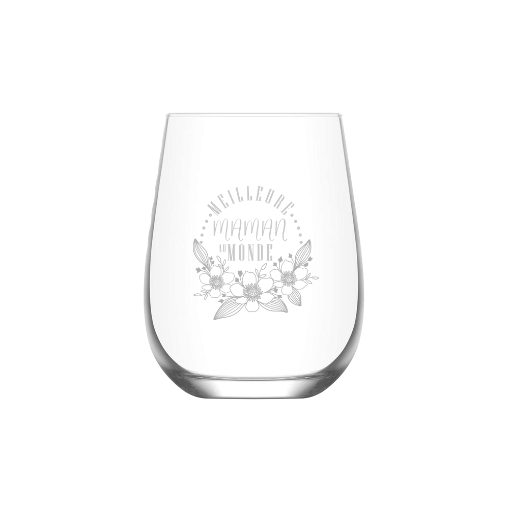 Verre Gravé - Meilleure maman au monde