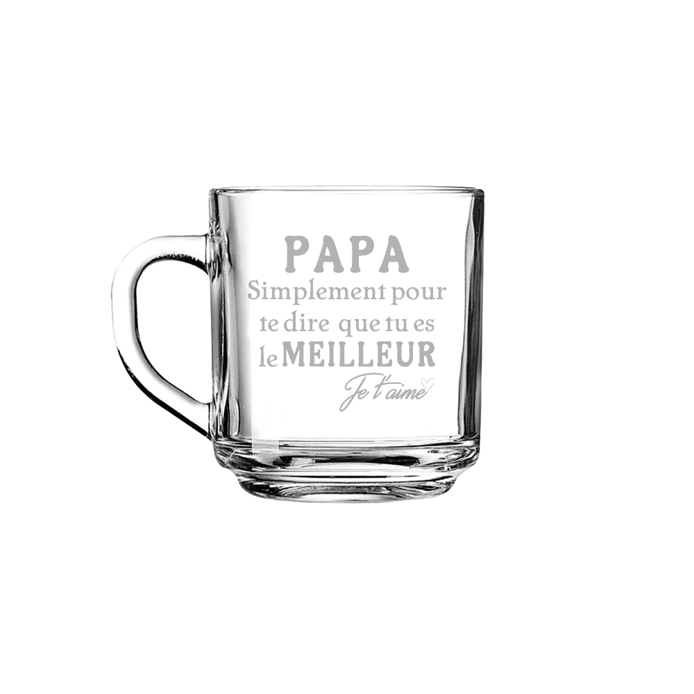 Verre gravé - PAPA simplement pour te dire que tu es le meilleur