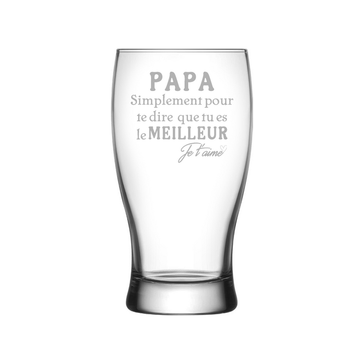 Verre gravé - PAPA simplement pour te dire que tu es le meilleur