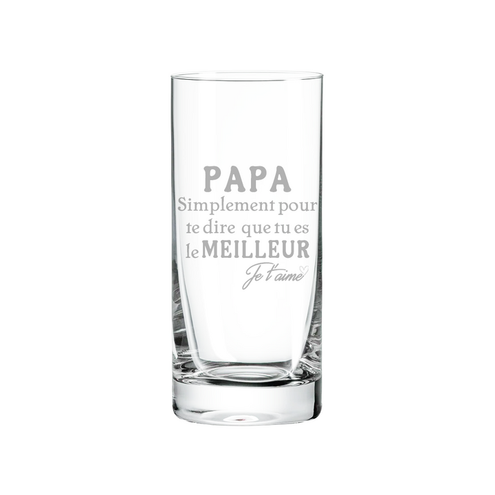 Verre gravé - PAPA simplement pour te dire que tu es le meilleur