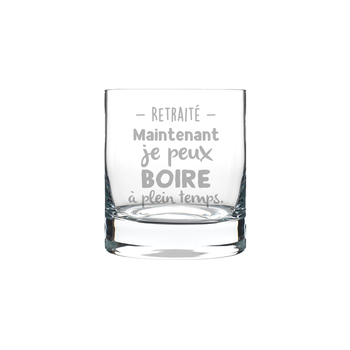 Verre gravé - Retraité