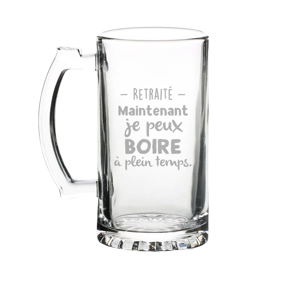 Verre gravé - Retraité