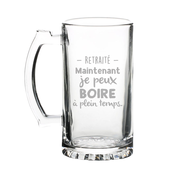Verre gravé - Retraité