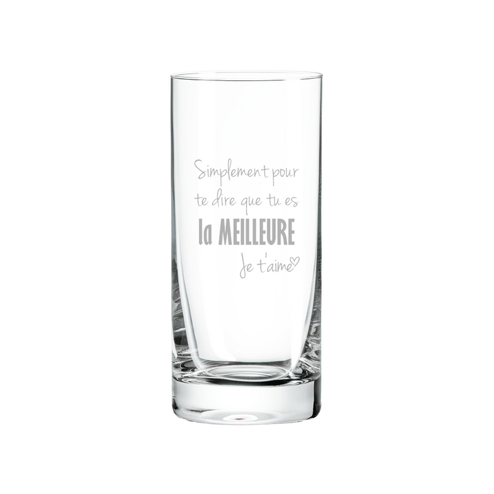 Verre gravé - Simplement pour te dire que tu es LA meilleure