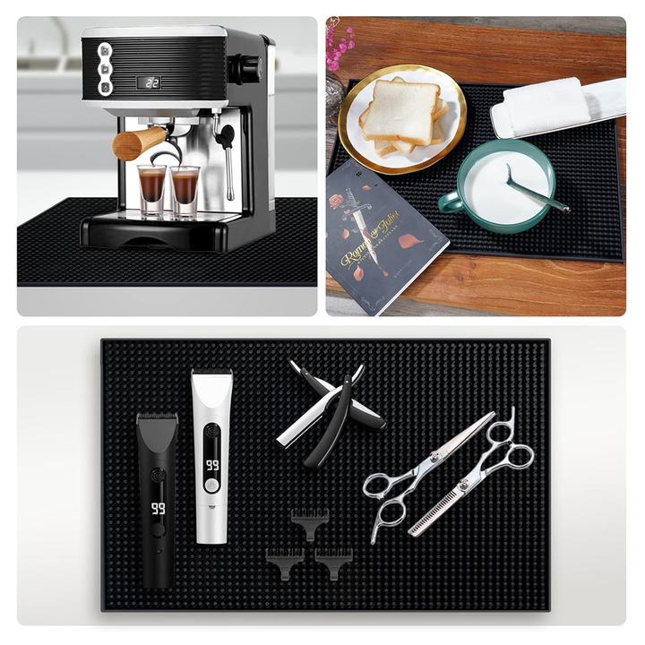 Tapis de Service Noir 12'' X 18''