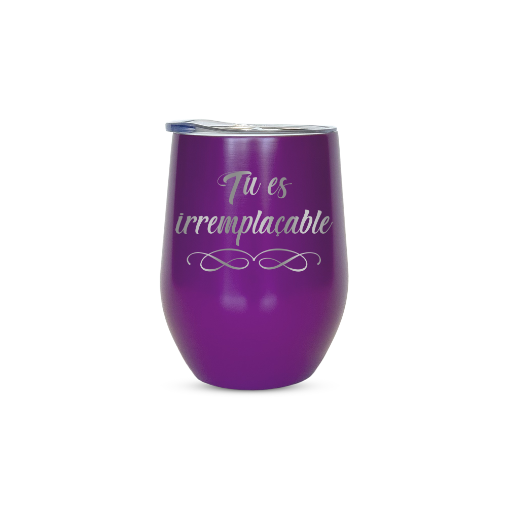 Verre gravé - Tu es irremplaçable