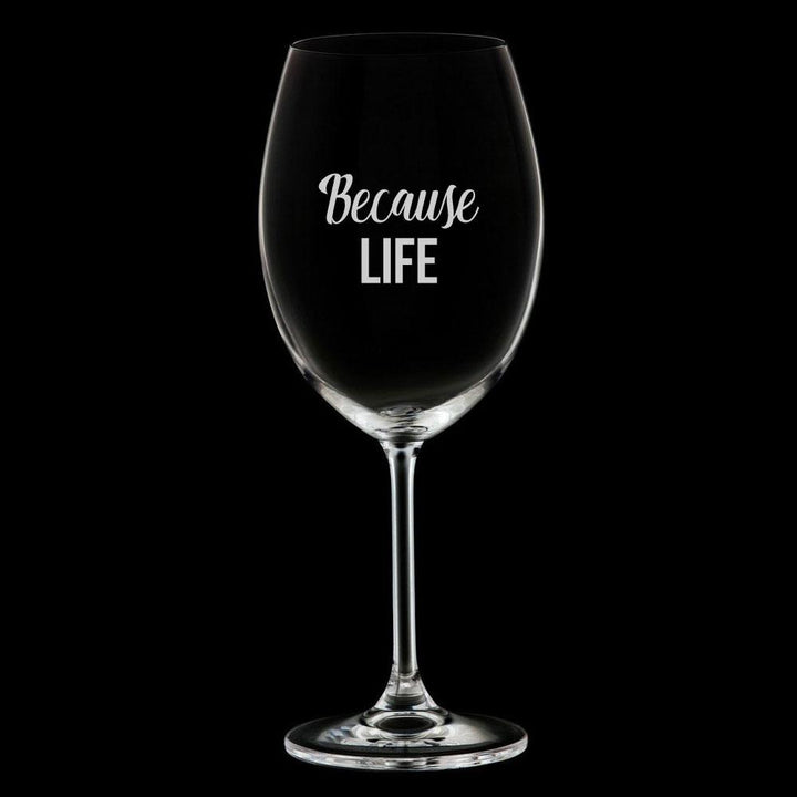 Verre gravé - Because Life