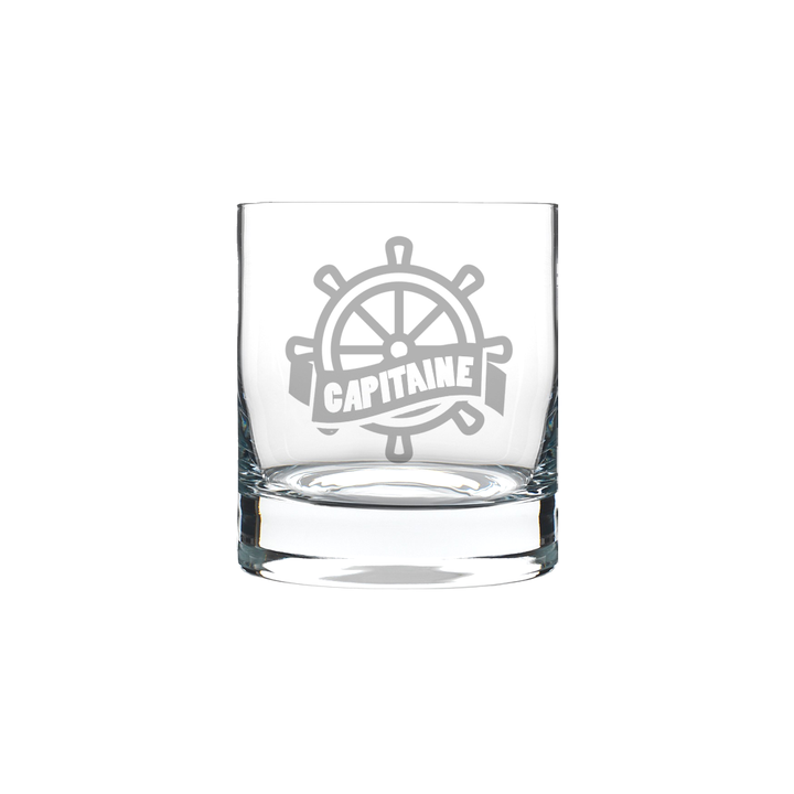 Verre gravé  - Capitaine