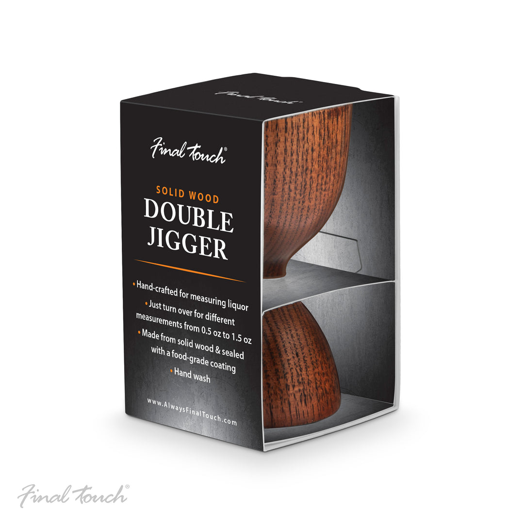 Doseur double en bois massif