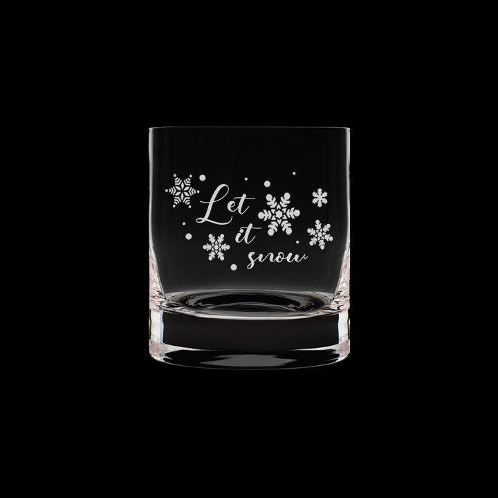 Verre gravé - Let it Snow
