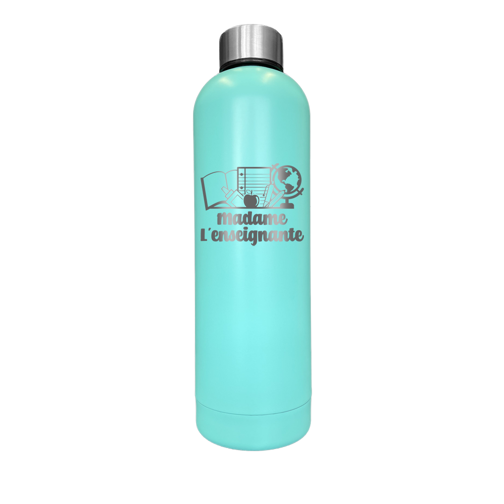 Verre isotherme gravé - Madame l'enseignante