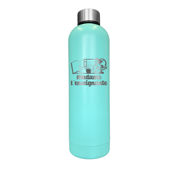 Verre isotherme gravé - Madame l'enseignante
