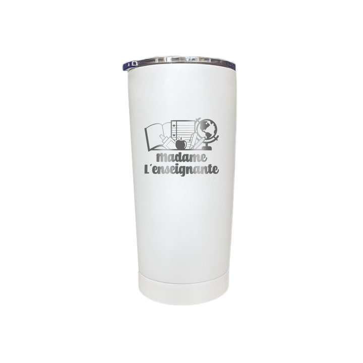Verre isotherme gravé - Madame l'enseignante