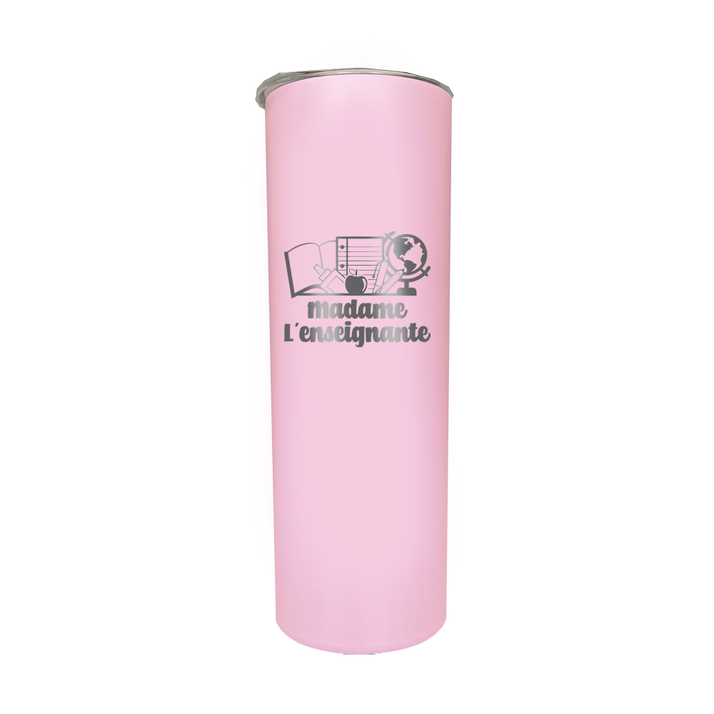 Verre isotherme gravé - Madame l'enseignante