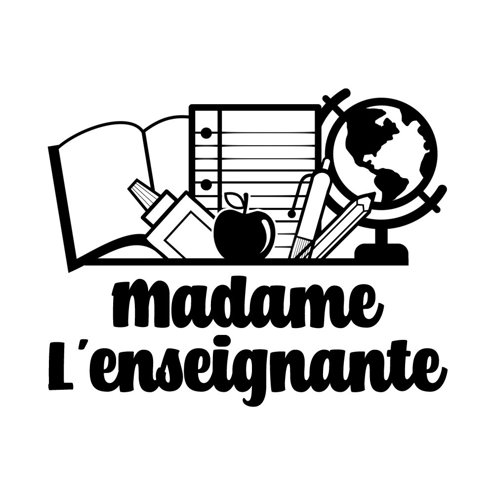 Verre isotherme gravé - Madame l'enseignante