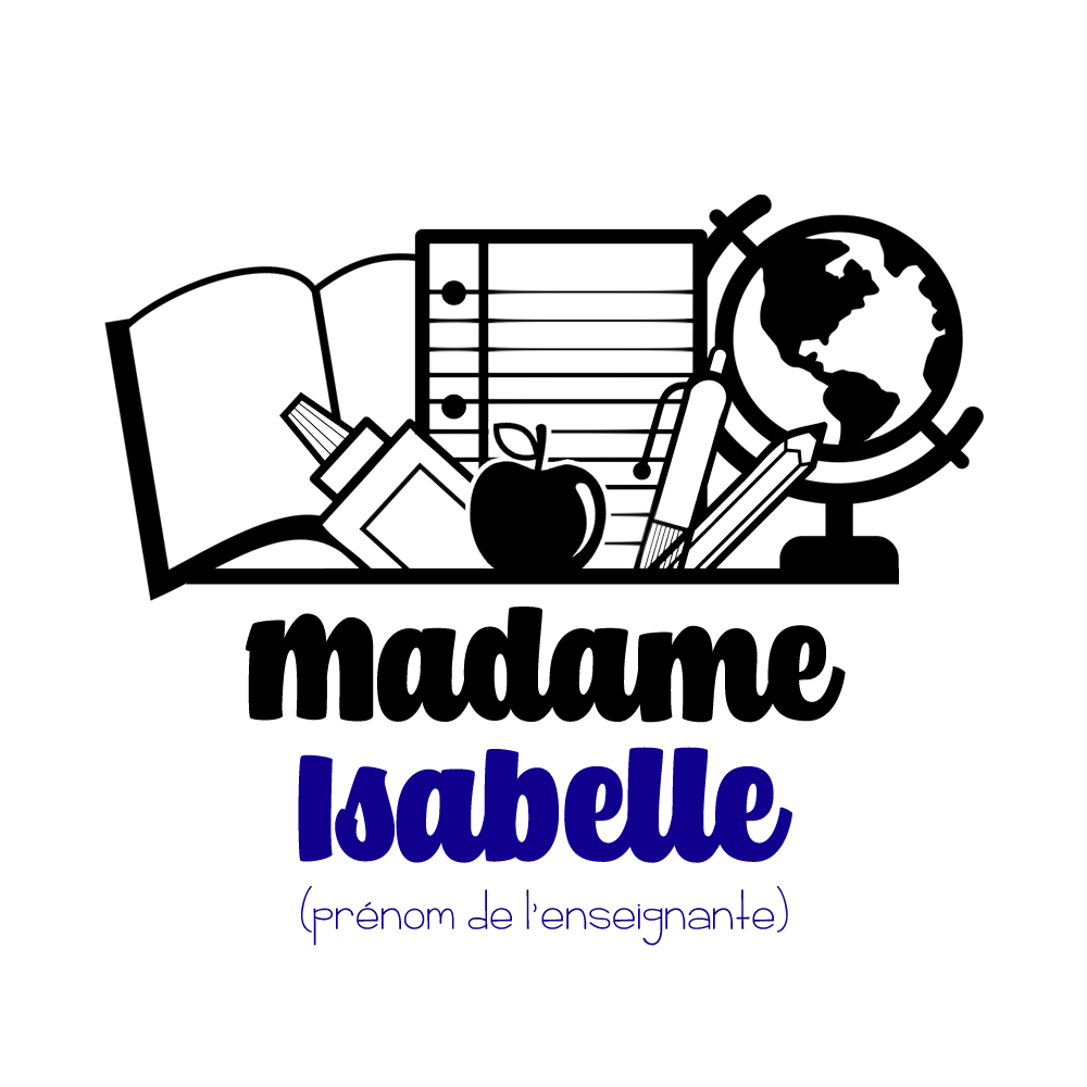 Verre isotherme gravé - Madame l'enseignante