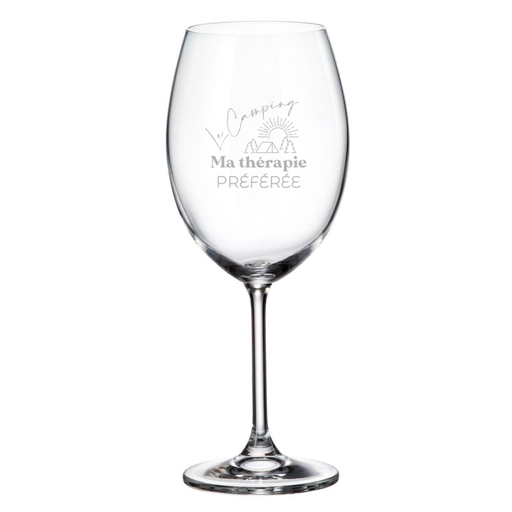 Verre Gravé - Le camping, ma thérapie préférée