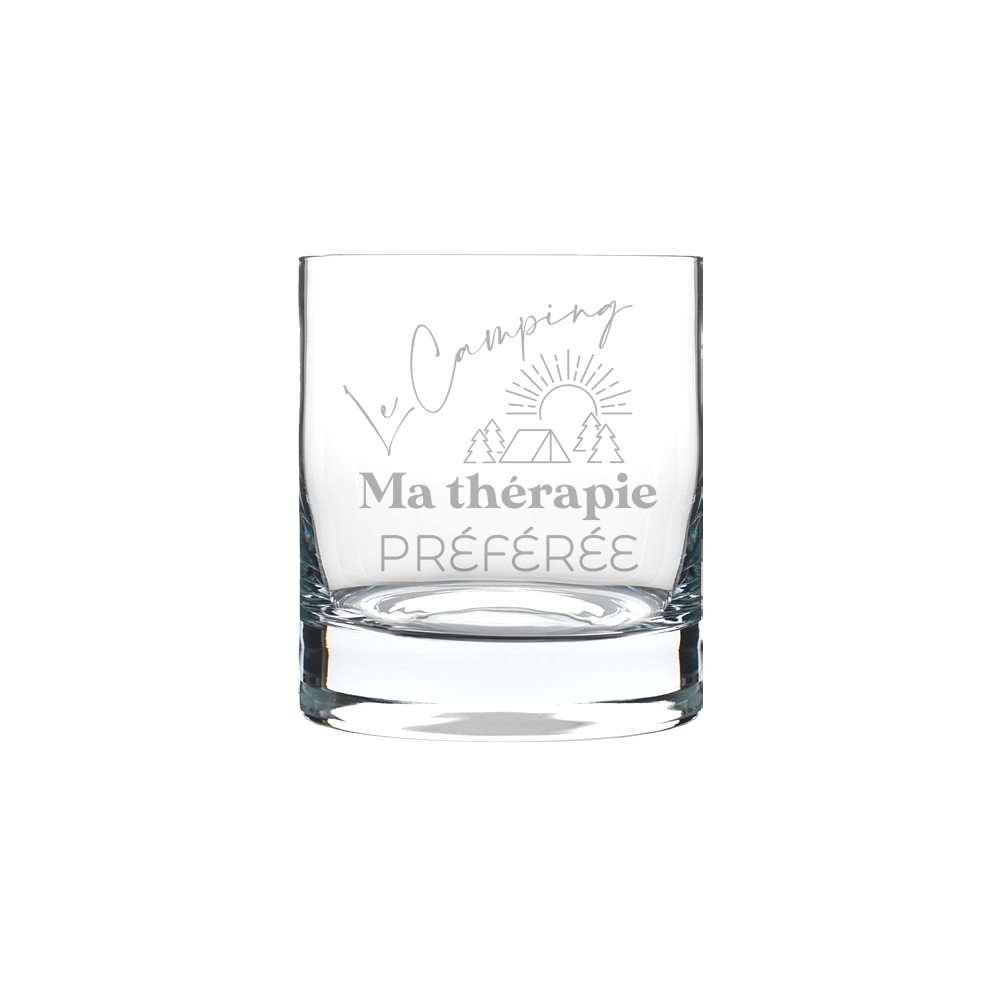Verre Gravé - Le camping, ma thérapie préférée