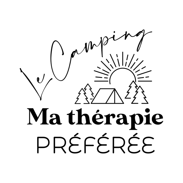 Verre Gravé - Le camping, ma thérapie préférée