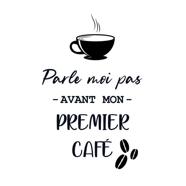Verre isotherme gravé - Pas avant mon premier café