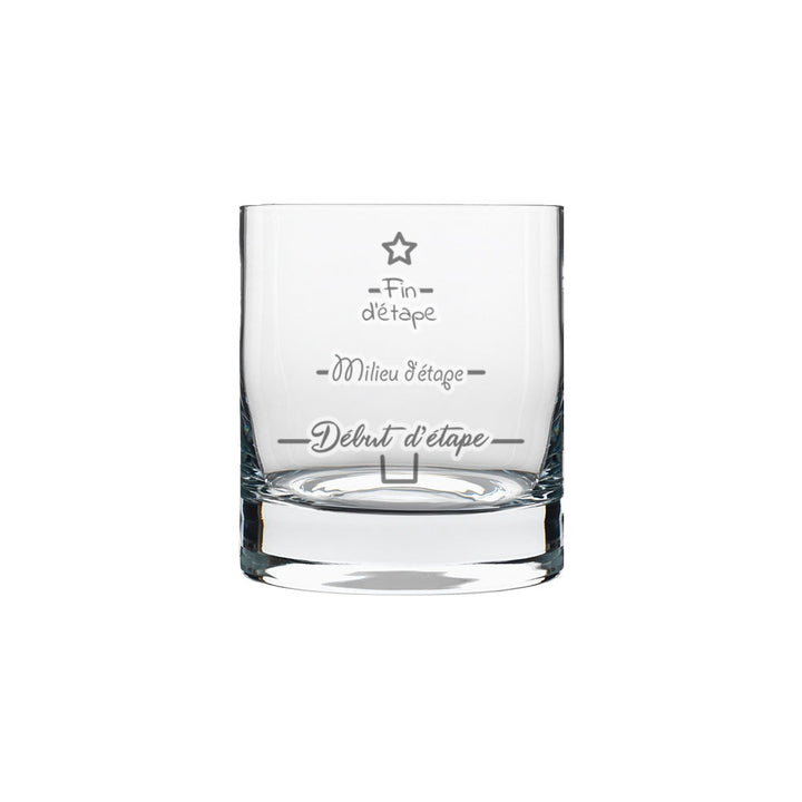 Verre gravé - Le sapin du professeur
