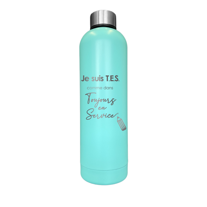 Bouteille isotherme gravée - TES toujours en service