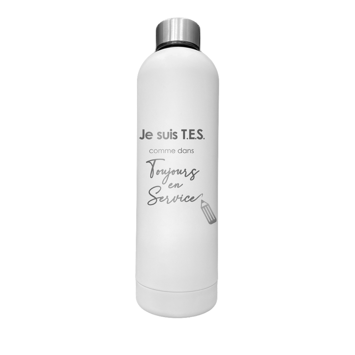 Bouteille isotherme gravée - TES toujours en service