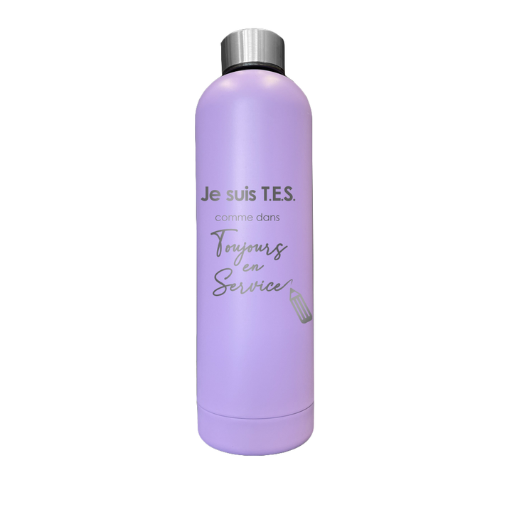 Bouteille isotherme gravée - TES toujours en service