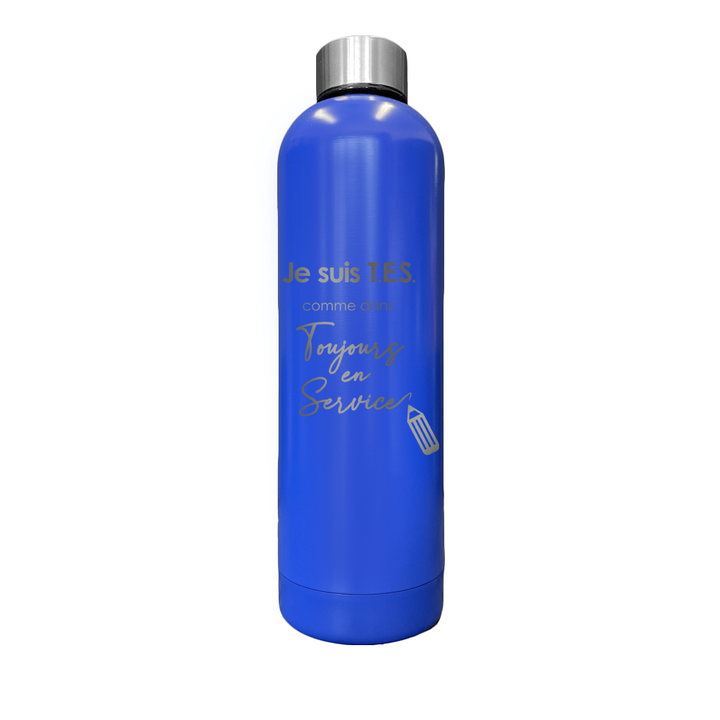 Bouteille isotherme gravée - TES toujours en service