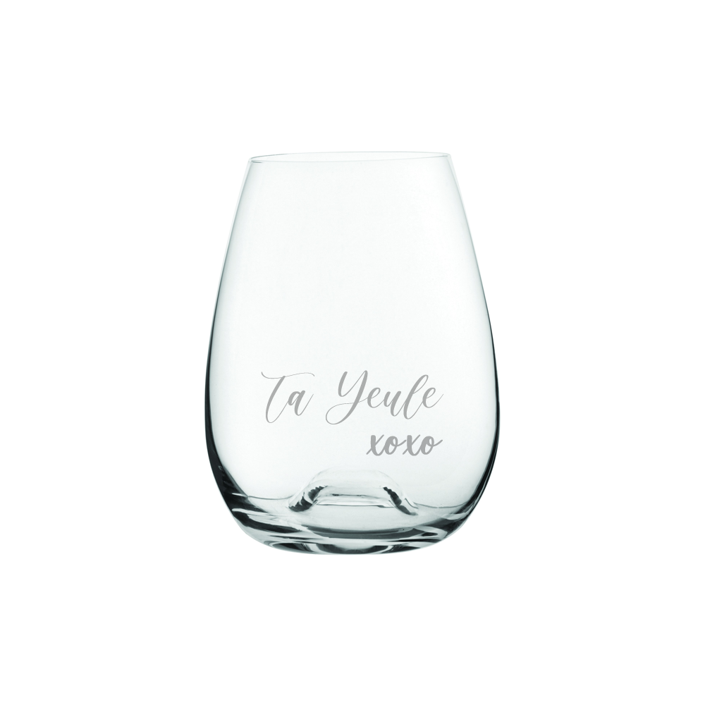 Verre gravé -Ta yeule xoxo