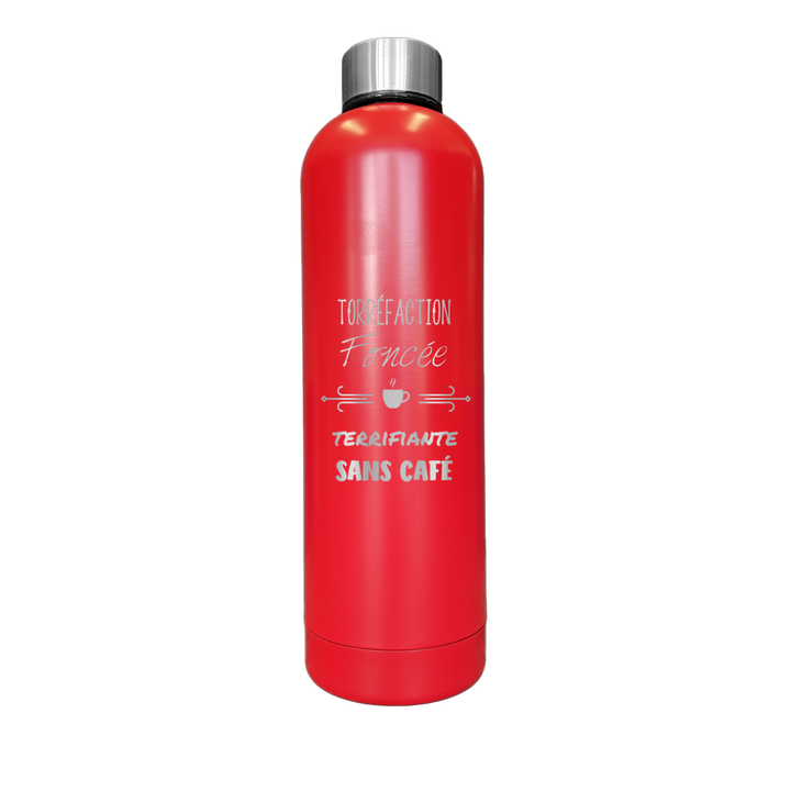 Verre isotherme gravé - Torréfaction foncée, Terrifiante sans café
