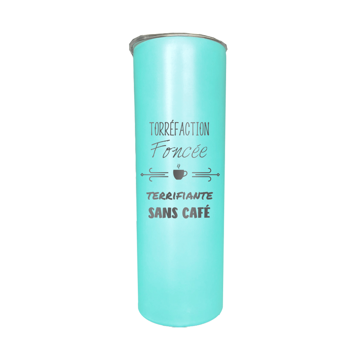 Verre isotherme gravé - Torréfaction foncée, Terrifiante sans café