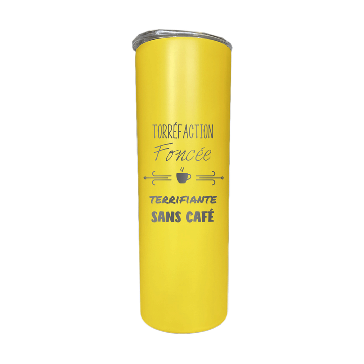 Verre isotherme gravé - Torréfaction foncée, Terrifiante sans café