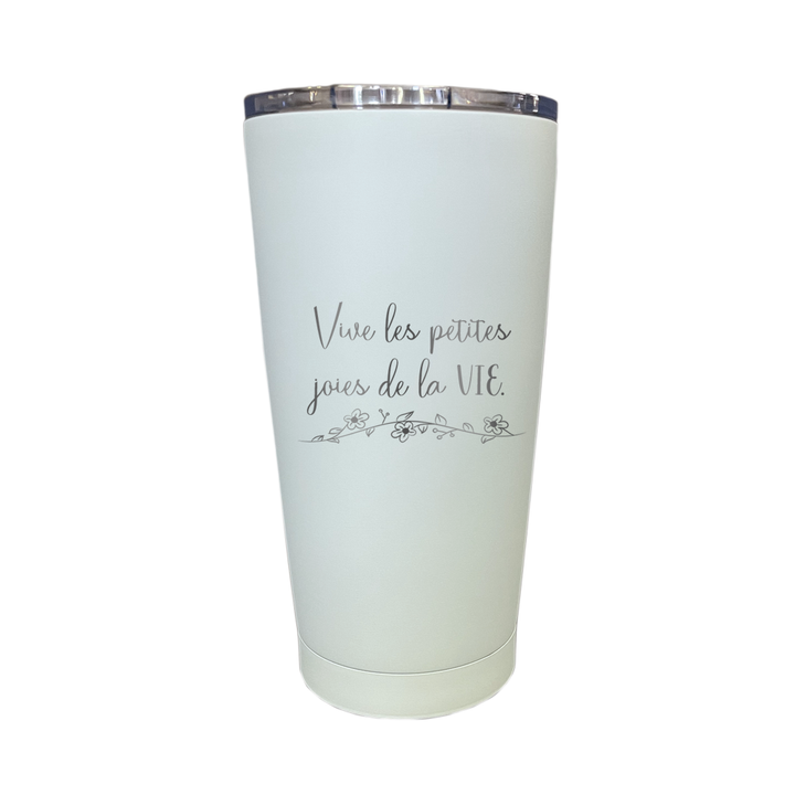 Verre gravé - Vive les petites joies de la vie