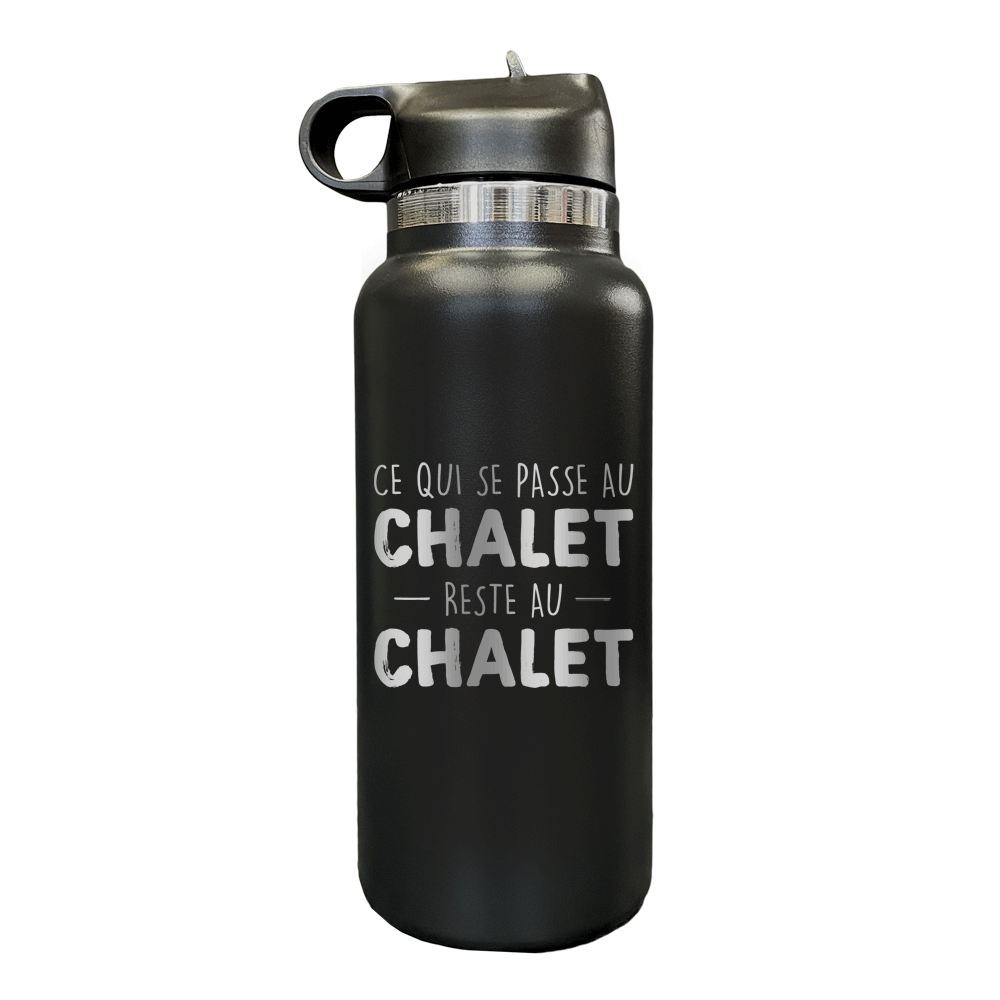 Verre gravé - Ce qui se passe au Chalet