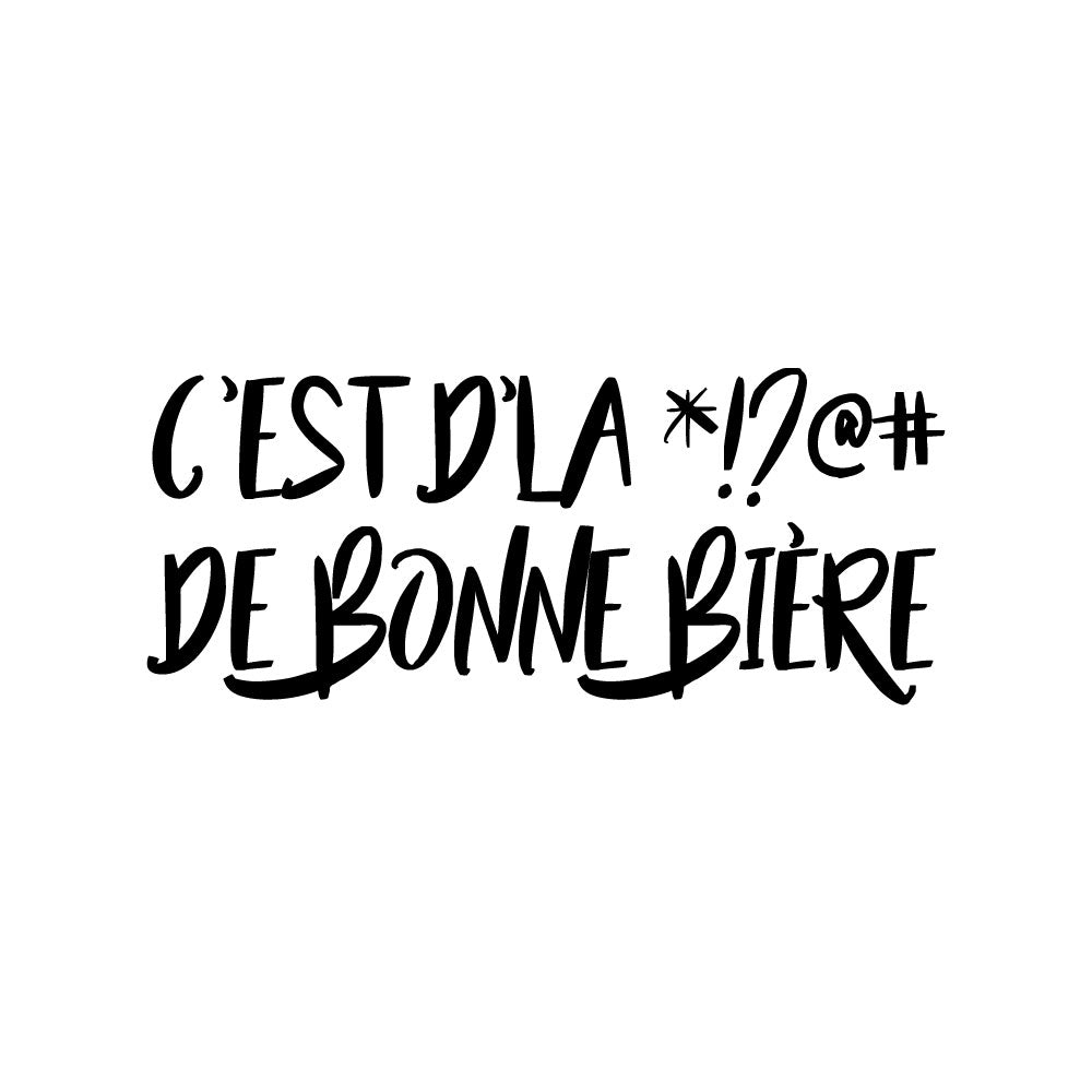 Verre gravé - C'est du *!?@# de bon vin