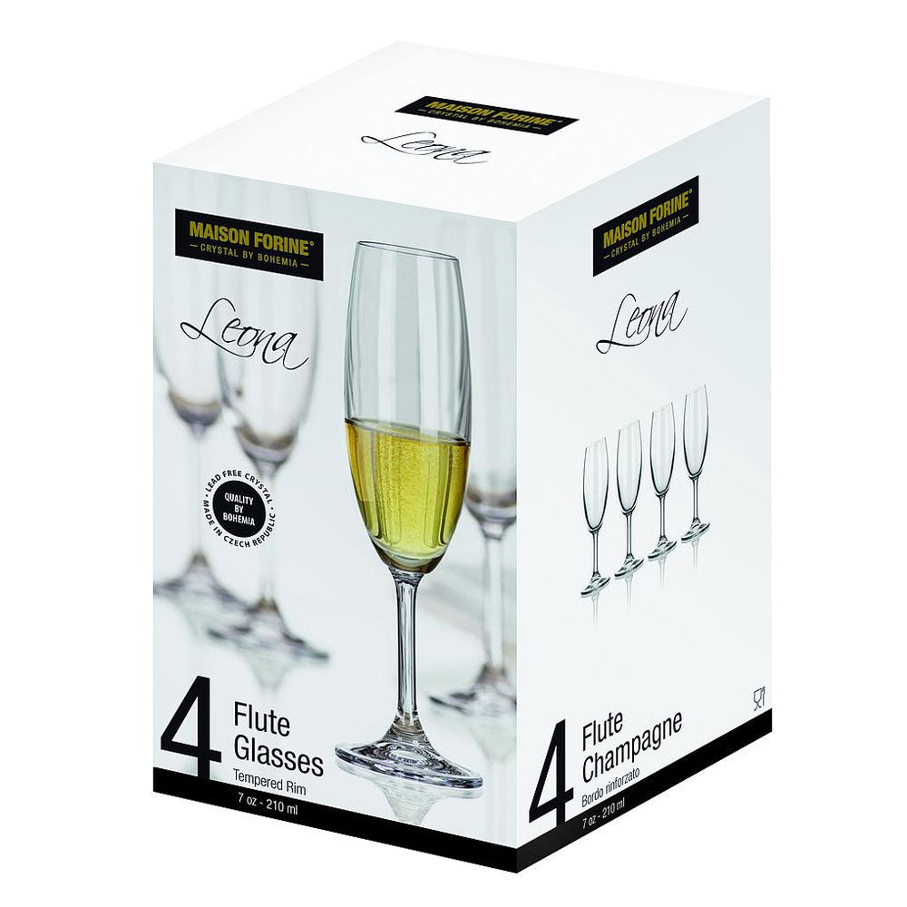 Flûte à champagne Leona- boite de 4