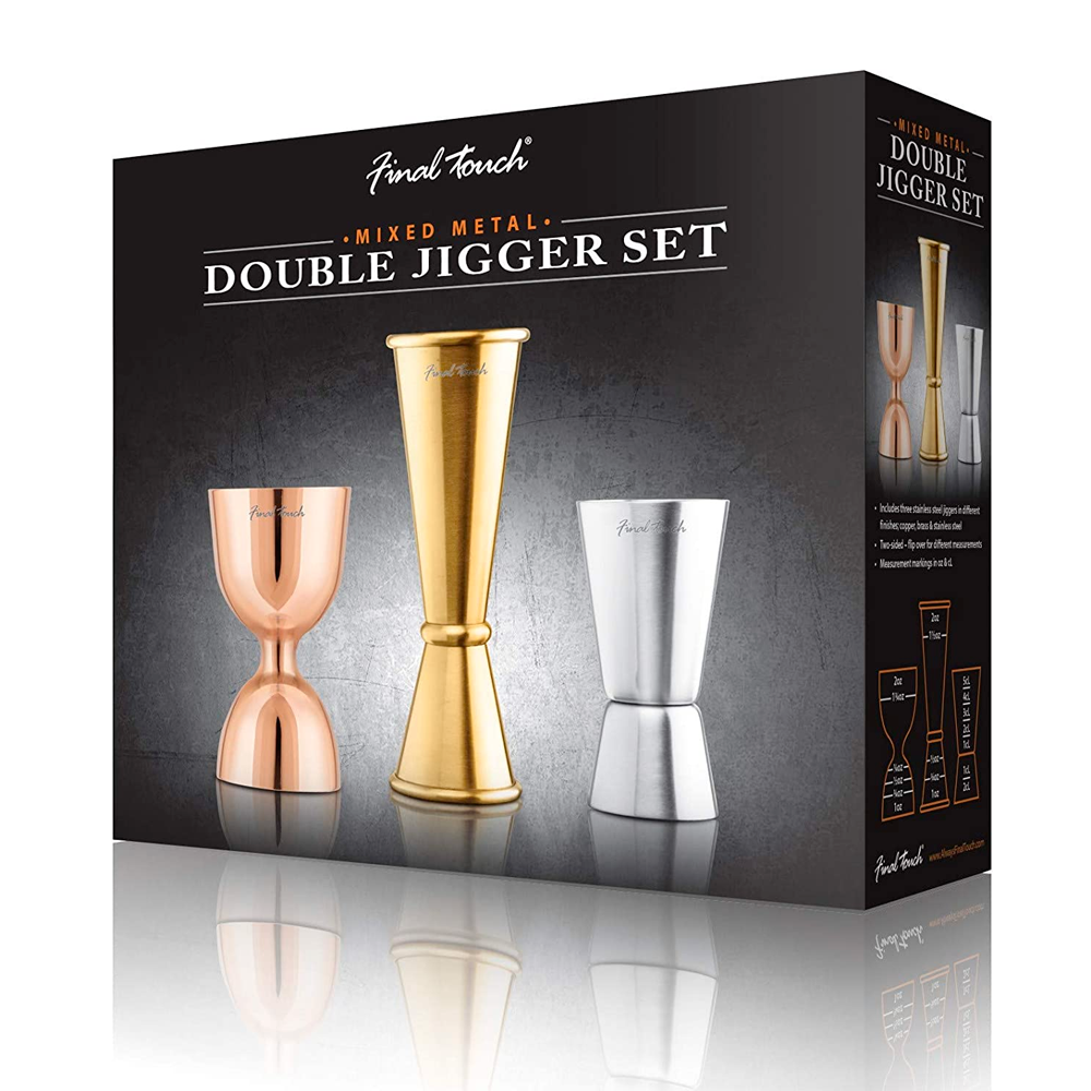 Ensemble 3 Doseurs Doubles en Métal