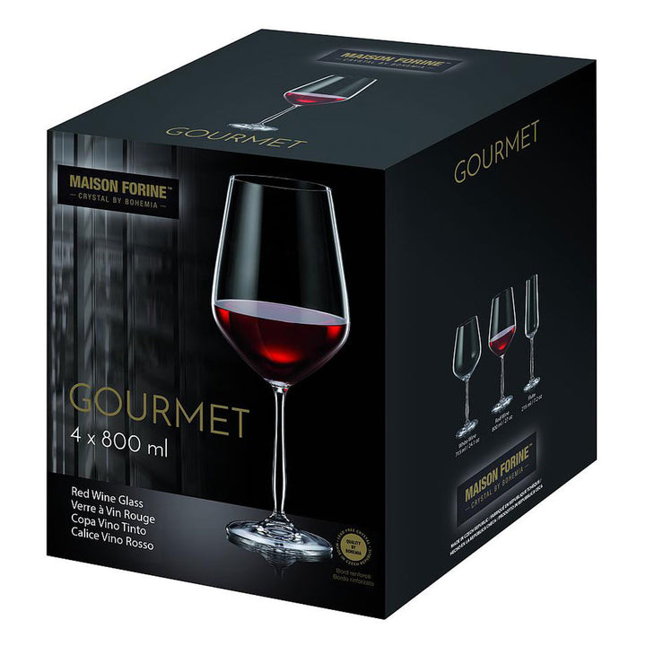 Verre à vin rouge 800 ml GOURMET - boite de 4