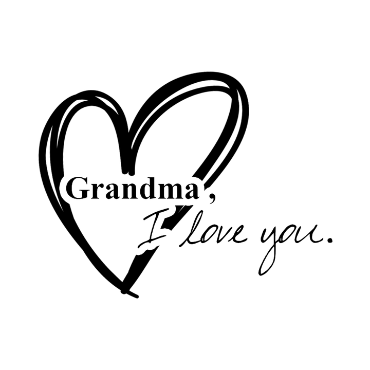 Verre gravé - Grandma, I Love You