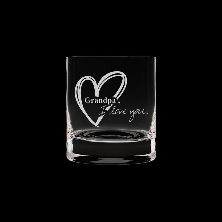 Verre gravé - Grandpa, I Love You