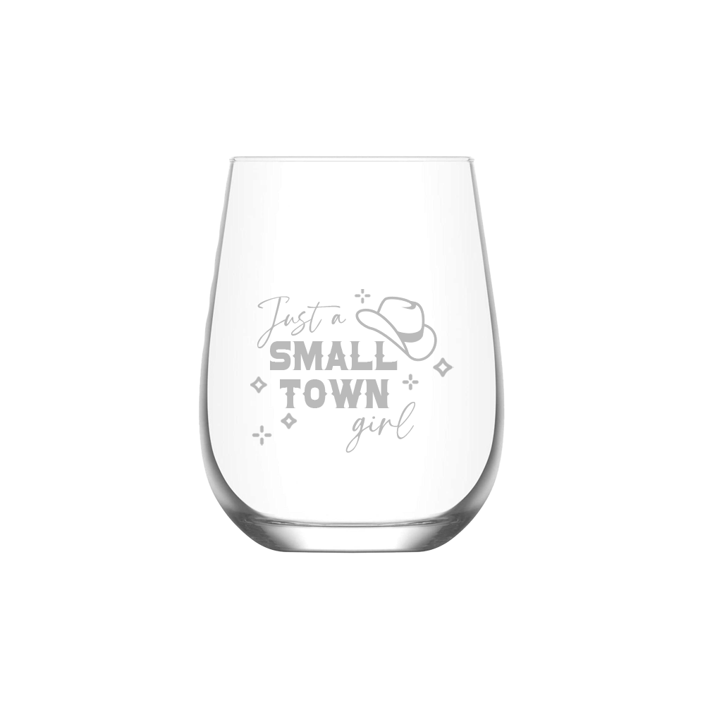Verre gravé - Just a small town girl
