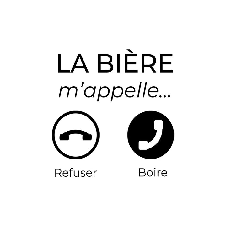 Verre à bière gravé - La bière m'appelle