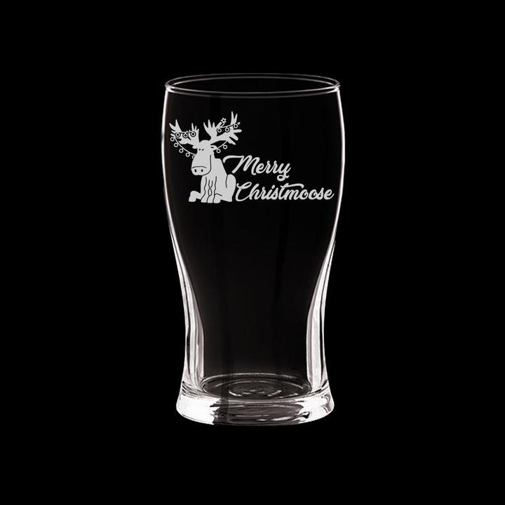 Verre gravé - Merry Christmoose